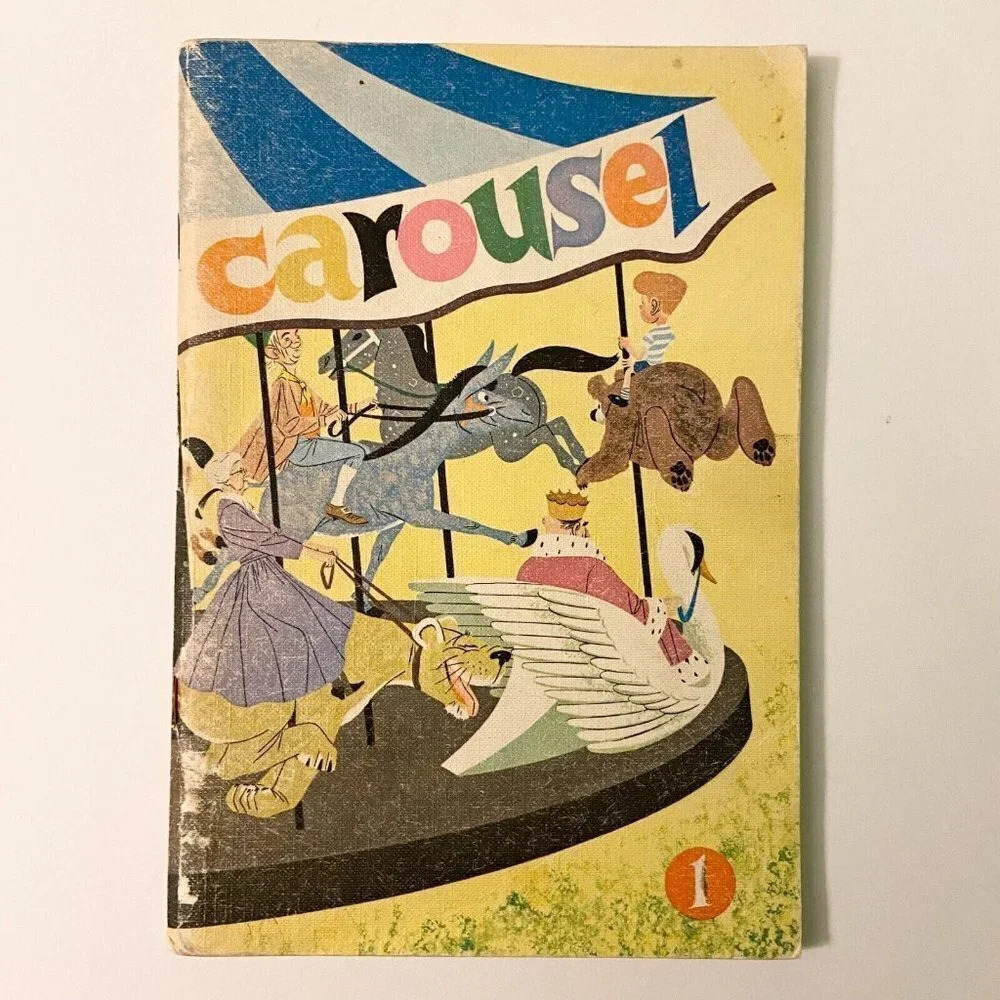 Vintage 1965 Carousel Poetry Book Copp Clark Pinocchio Robin Hood Lazy Jack